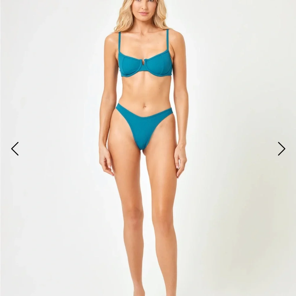L*Space Mediterranean Blue Hunter Bikini Top